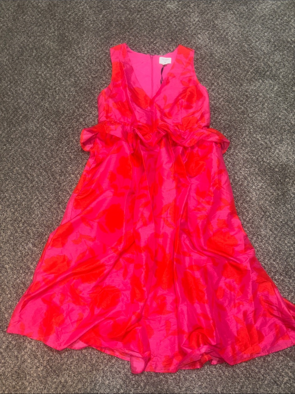 Kate Spade Women’s  Shiny Pink and Red Party Dress